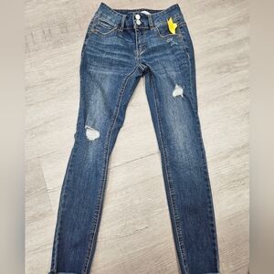 VANILLA STAR Teen straight leg Distressed Jeans Size 24/0